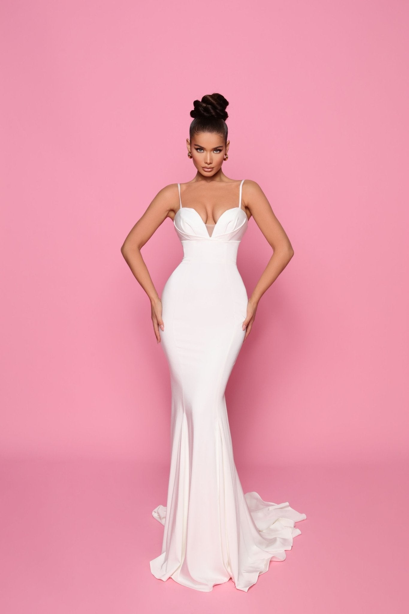 Breanna Dress in Ivory by Nicoletta NP146