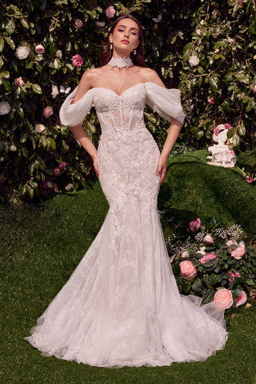 Lace Corset Mermaid Bridal Gown by Ladivine WL031